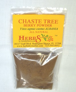 Chaste Tree Berry, Powder (Vitex angus castus)